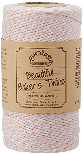 EVERLASTO Ficelle de Boulanger Originale 100 m (2 mm Environ) (Fleur de Cerisier)