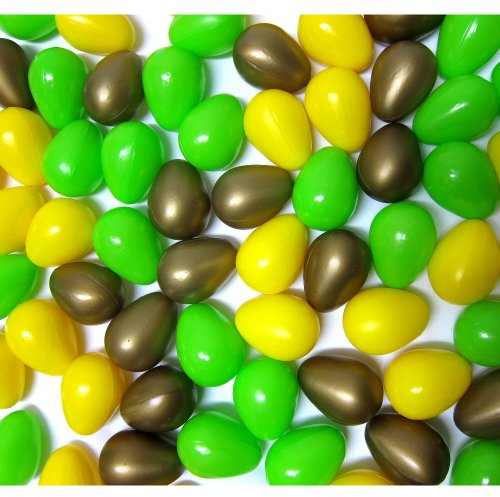 Bällebad24 - 100 Ostereier Bällebad Gelb, Gold & Grün Bälle 5,5cm Ø, Kindergarten- und Gewerbequalität