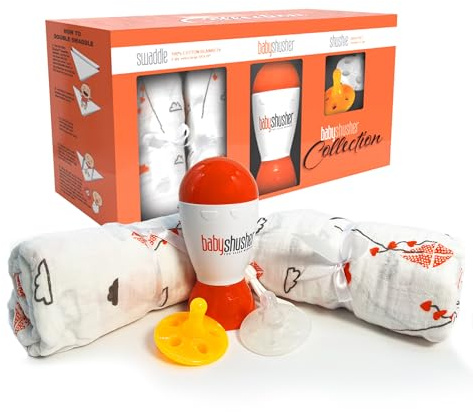 Baby Shusher Gift Set - Portable White Noise Sound Machine, Travel Friendly