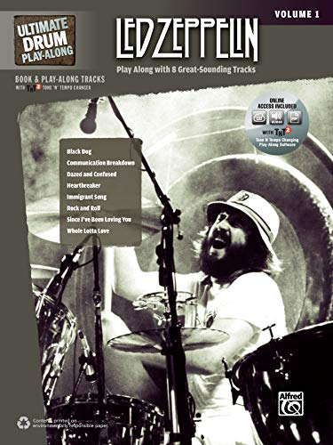 Ultimate Drum Play-Along: Led Zeppelin, Volume 1 - Play Along with 8 Great-Sounding Tracks (incl. 2 CDs): Play Along with 8 Great-Sounding Tracks (incl. Online Code) (Ultimate Play-along, Band 1)