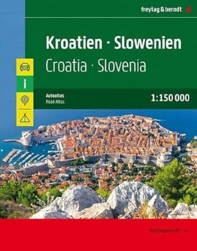 Kroatien - Slowenien, Autoatlas 1:150.000: Superatlas (freytag & berndt Autoatlanten)