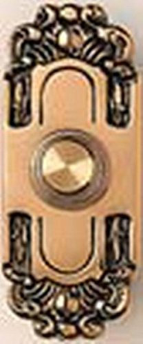 Friedland Rosario D660 Illuminated Brass Door Bell Push With Light for Wired Bells by Friedland