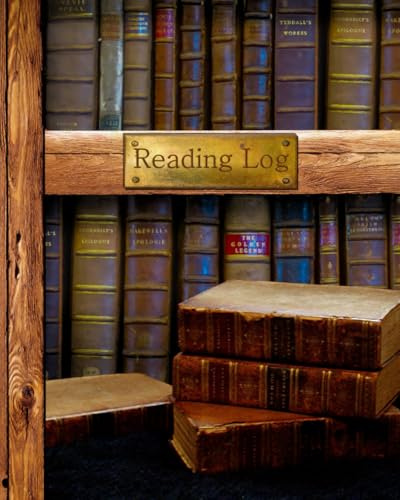 Reading Log: Gifts for Book Lovers / Reading Journal [ Softback * Large (8 x 10) * Antique Books * 100 Spacious Record Pages & More... ] (Reading Logs & Journals)
