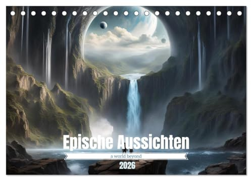 Epische Aussichten (Tischkalender 2026 DIN A5 quer), CALVENDO Monatskalender (CALVENDO Natur)