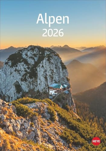 Alpen Kalender 2026: Beeindruckender Fotokalender mit traumhaften Alpenaufnahmen und viel Platz für Notizen und Termine. Jahres-Wandkalender 2026.