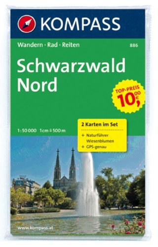 Schwarzwald Nord, Wanderkarten-Set mit Naturführer in der Schutzhülle. 1:50000 GPS-genau