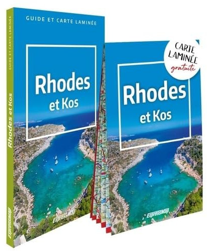 Rhodes et Kos (guide et carte laminée)