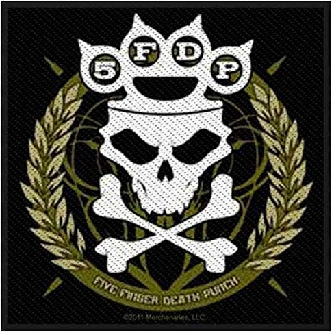 Five Finger Death Punch - Patch Aufnäher - Skull 10x10cm