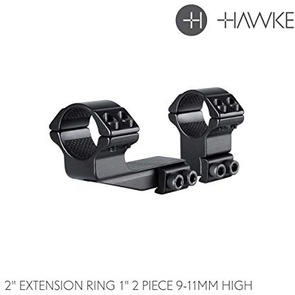 EXTENSION RING MOUNTS 22121 9-11mm, 1 Inch Diameter, 2 Inch Extension