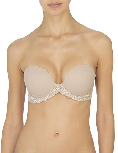 Natori Women's Feathers Strapless Plunge Multiway, Cafe, 34DD