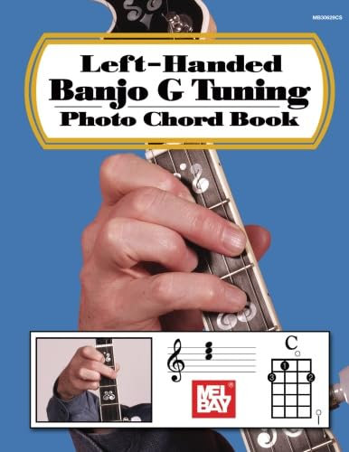 Left-Handed Banjo G Tuning Photo Chord Book
