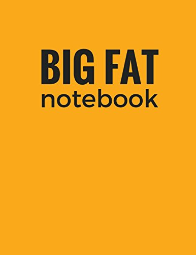 Big Fat Notebook: Orange, 600 Pages Ruled, Blank Notebook, Journal, Diary (Extra Large 8.5 x 11 inches) (Daily Notebook)