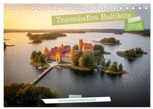 Traumhaftes Baltikum (Tischkalender 2026 DIN A5 quer), CALVENDO Monatskalender: Eine Reise durch die baltischen Staaten (CALVENDO Orte)