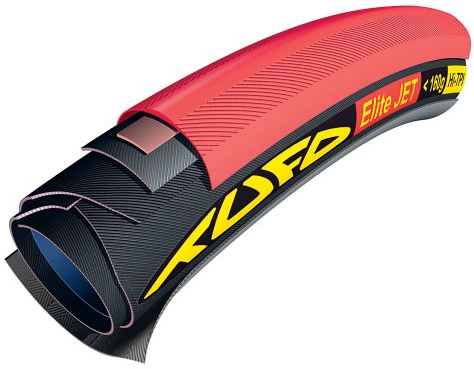 Tufo Elite Jet 160 Schlauchreifen, rot/schwarz, 20mm 28“
