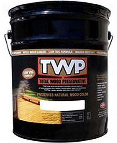TWP 1501 Cedartone Low VOC Wood Preservation Stain - Eco-Friendly, Long-Lasting Protection, UV & Water Resistant, Easy to Apply - 5 Gallon