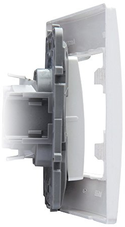 Legrand 665001 Plate Niloé, 1 Element, White