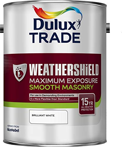 Dulux Trade Weathershield Maximum Exposure Paint Brilliant White 5 Litres