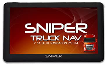 Sniper SN-701T Truck Nav with latest UK and Europe Maps, 7″ Sat Nav for Truck, Lorry, HGV, LCV, Motorhome, Caravans