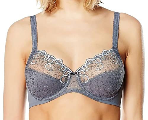 Triumph Damen BH Flower Passione Soutien Gorge Emboitant, Grau (Grau), 38B (Herstellergröße: 85B EU)