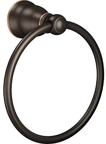 Moen YB1086BRB Traditional 6 Towel Ring Mediterranean Bronze
