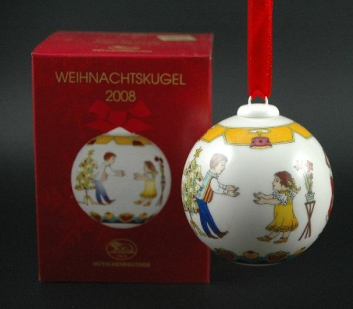 Weihnachtskugel 2008 Porzellan