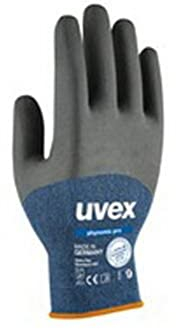 Uvex 60062 8 Phynomic Pro Safety Glove, Size: 8, Blue, Anthracite