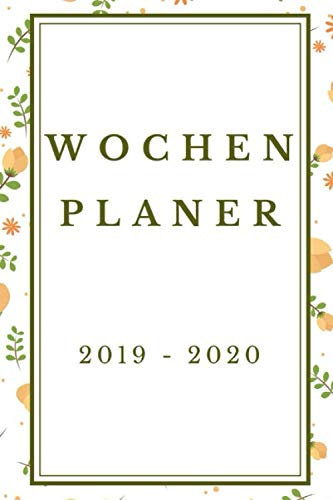 Wochenplaner 2019-2020: Oktober 2019 bis Dezember 2020, modernes Design, Terminplaner