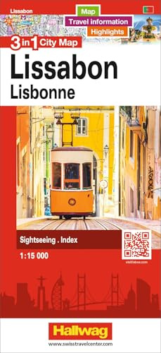 Hallwag Stadtplan Lissabon: 3 in 1: Stadtplan, Reiseinformationen und Highlights!