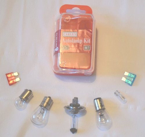 Bulb Kit for CITROEN DS3 2012 : includes Dipped Headlamp , indicator , Tail , Brake , Side Light and Number Plates Bulbs