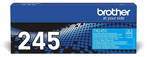 Brother Original Jumbo-Tonerkassette TN-245C cyan (für Brother HL-3140CW, HL-3150CDW, HL-3170CDW, DCP-9020CDW, MFC-9140CDN, MFC-9330CDW, MFC-9340CDW) TN245C, XL