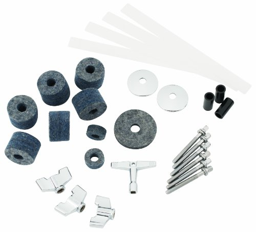 Gibraltar Accesorios Bateria - Kit para tecnicos de bateria - Manguito basculante para platillos, fieltros, llave de tambor con forma de manivela, tira de nylon de caja - SC-DSTK