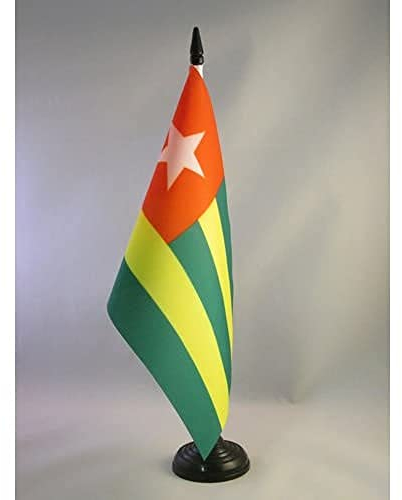 AZ FLAG - Tischflagge Togo - 21x14 cm - Togolesische Tischfahne 14 x 21 Cm - Flaggen