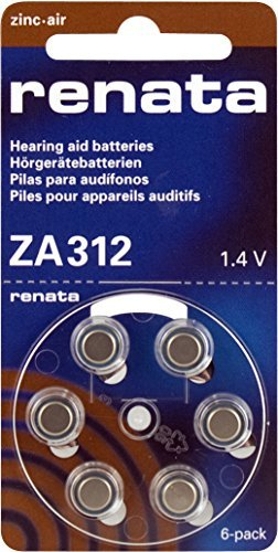 10 Packs (60 Batteries) Renata Swiss Designed American Made Size 312 Hearing Aid Batteries by Renata (English Manual)