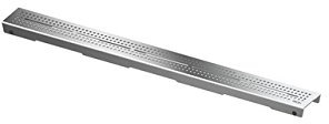 Designrost TECEdrainline quadratum für gerade Duschrinnen, 6008, 800mm, Ausführung: gebürstet