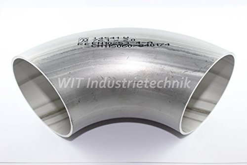 30 x2 mm EDELSTAHL Bogen 90° V2A 1.4301 30 mm Rohr Schweißbogen