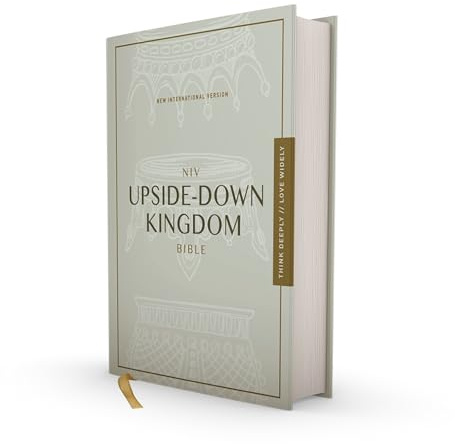 NIV, Upside-Down Kingdom Bible, Hardcover, Gray, Comfort Print: Think Deeply // Love Widely