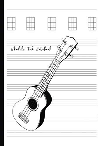 Ukulele Tabs Notebook: Composition and Songwriting Ukulele Music Song with Chord Boxes and Lyric Lines Tab Blank Notebook Manuscript Paper Journal ... Musician with Hawaiian Ukulele Guitar Theme