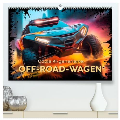Coole KI-generierte OFF-ROAD-WAGEN (hochwertiger Premium Wandkalender 2026 DIN A2 quer), Kunstdruck in Hochglanz: Das Feeling dynamischer Straßenszenen (CALVENDO Mobilitaet)