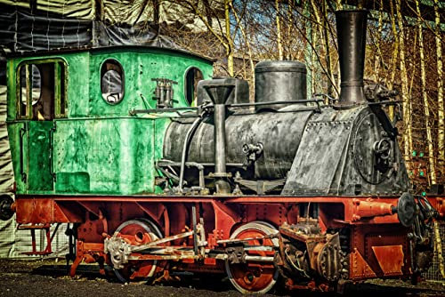 hansepuzzle 13771 - Dampf-Lokomotive Puzzle 2000 Teile - Fortbewegung Motiv mit hochwertiger Aufbewahrung: Kartonbox und wiederverschließbarem Beutel - Format 90 × 60 cm