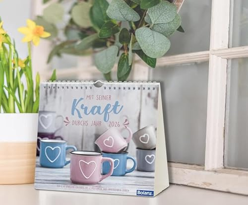 Mit Seiner Kraft durchs Jahr 2026: Kalender mit Zitaten von C. H. Spurgeon
