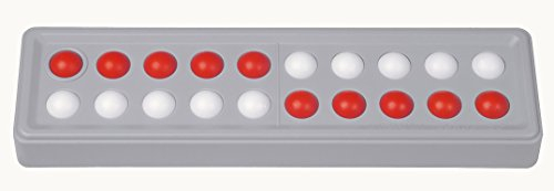 SCHUBI Abaco 20: Modell B 5/5 Kugeln versetzt (rot/weiss) (SCHUBI Abaco 20: Der Zähl- und Rechenrahmen bis 20 mit dem genialen Dreh!)