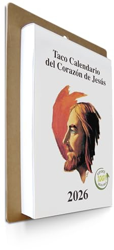 TACO CALENDARIO SAGRADO CORAZÓN DE JESÚS 2026. GIGANTE