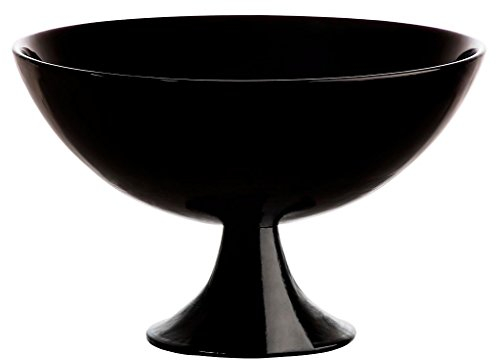 CRISTALICA Schale Obstschale Konfektschale Night Schwarz Glas 16,5 cm