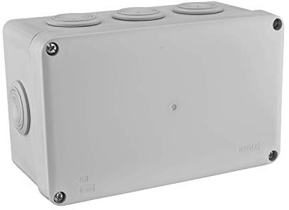 DEBFLEX - Boîte Dérivation Etanche IP55 - Pour Raccordement Sécurisé des Câbles - Pose en Saillie - Grise - 170 x 100 x 80 mm