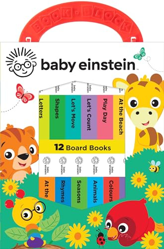 Baby Einstein - My First Library Board Book Block 12-Book Set - First Words, Alphabet, Numbers, and More! PI Kids: 12 Board Books