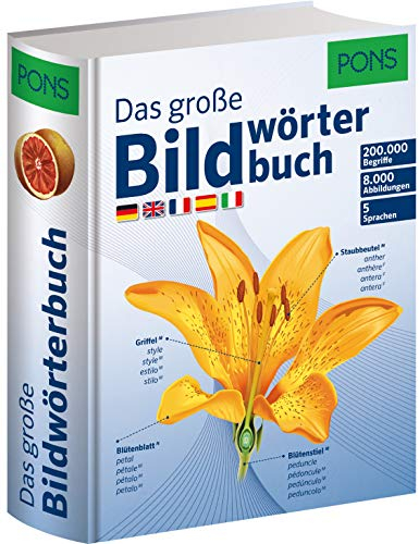 PONS Das Große Bildwörterbuch: 200.000 Begriffe in 5 Sprachen - Deutsch, Englisch, Französisch, Spanisch, Italienisch: Deutsch, Englisch, Französisch, Spanisch und Italienisch (PONS Bildwörterbuch)