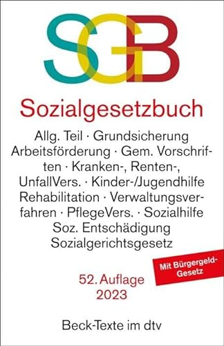 Sozialgesetzbuch mit Sozialgerichtsgesetz (Beck-Texte im dtv)