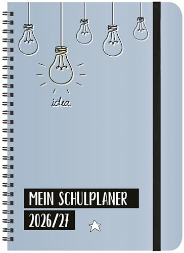 Schülerkalender Light on 2026/2027: mit 12-monat.-Kalendarium von August 2026 bis Juli 2027. Pro Woche 2 Seiten mit viel Platz für Notizen. Format 14,8 x 21 cm