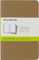 Moleskine Cahier Journal (3er Set Notizbücher mit blanko Seiten, Kartoneinband und Baumwollstickerei, Pocket 9 x 14 cm, 64 Seiten), Packpapier-Braun