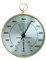 TFA Dostmann Analogue Thermo-Hygrometer with Brass Ring Temperature Humidity Healthy Indoor Climate (L) 102 x (W) 35 x (H) 113 mm